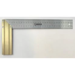 Equerre Prof En Acier Inox Et Talon El Alu Rectifié 300mm MEDID - 2050