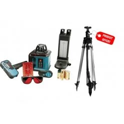 NIVEAU LASER MAKITA ROTATIF AUTO. VERT/HORIZ. 200 M - USAGE INTÉRIEUR -SKR200Z